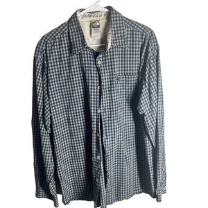 THE NORTH FACE A5 Series Shirt large Hiking Walking Check Plaid Trek